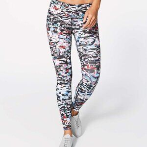 Lululemon Wunder Under Low Rise Tights Full On Luxtreme Culture Clash Multi 8